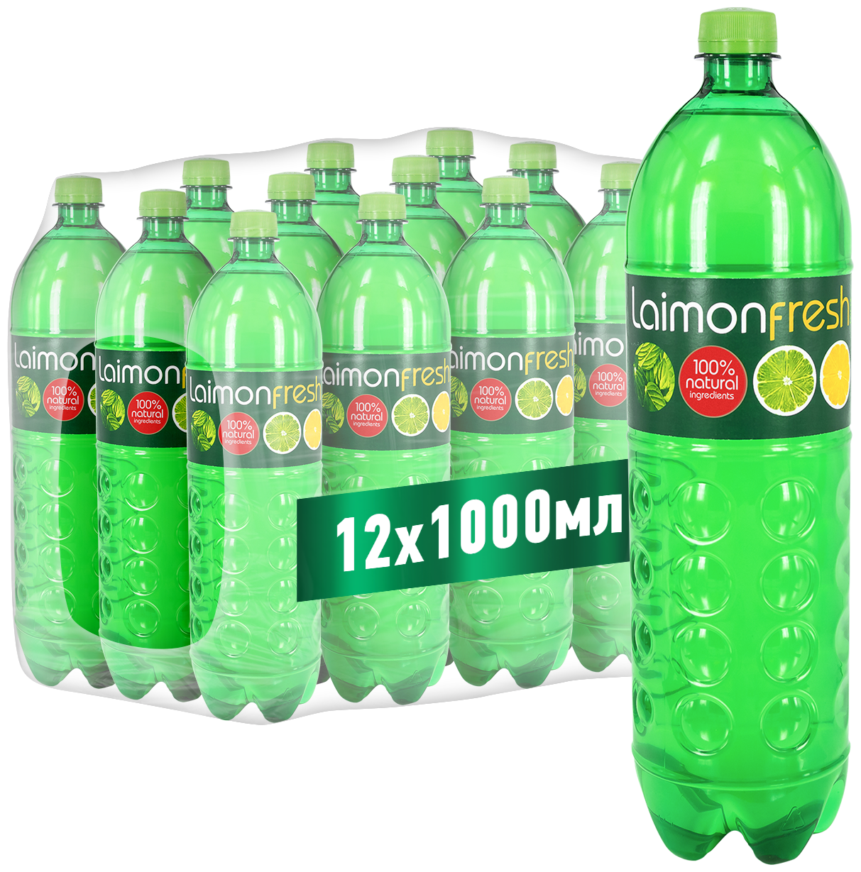 Напиток газированный Laimon Fresh (Лаймон Фреш) 1,0 л х 12 бутылок, пэт