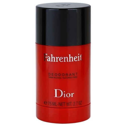 Dior дезодорант стик Fahrenheit, 75 мл парфюмированный дезодорант спрей dior fahrenheit объём 150 мл