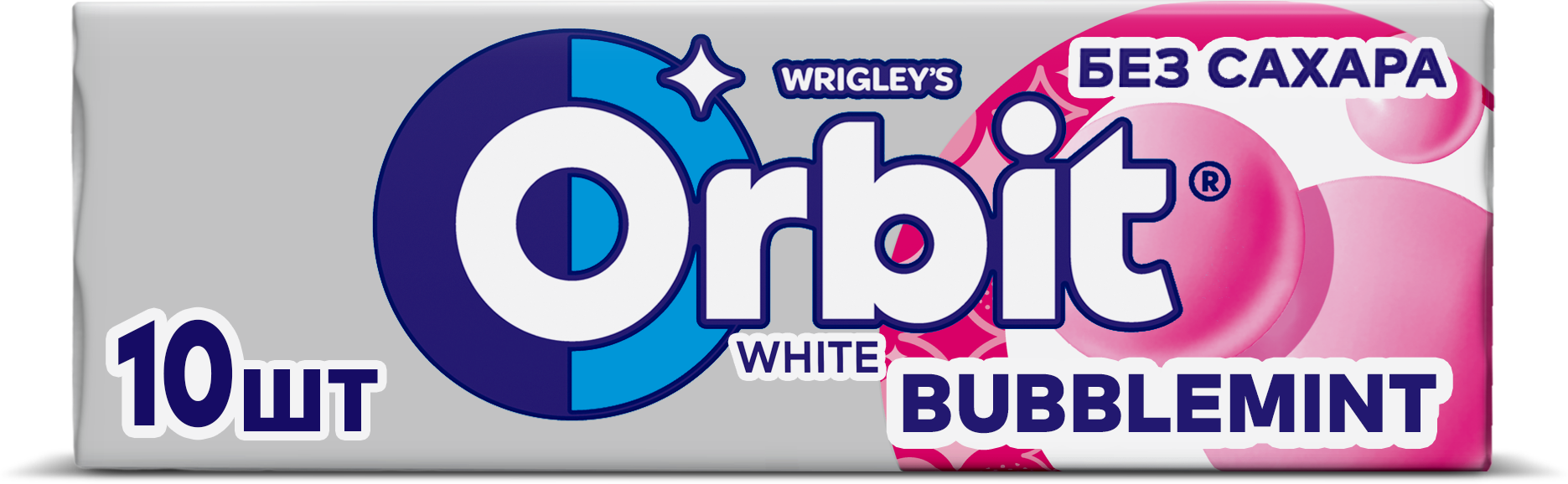 Жевательная резинка Orbit White Bubblemint без сахара, 13,6г