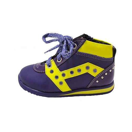 фото Ботинки minimen, демисезонные, натуральная кожа, на молнии, размер 25, фиолетовый