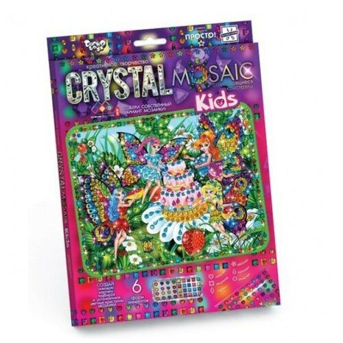 Danko Toys Набор алмазной вышивки Crystal Mosaic Феи (CRMk-01-08) набор для творчества данко тойс crystal art сова и радуга