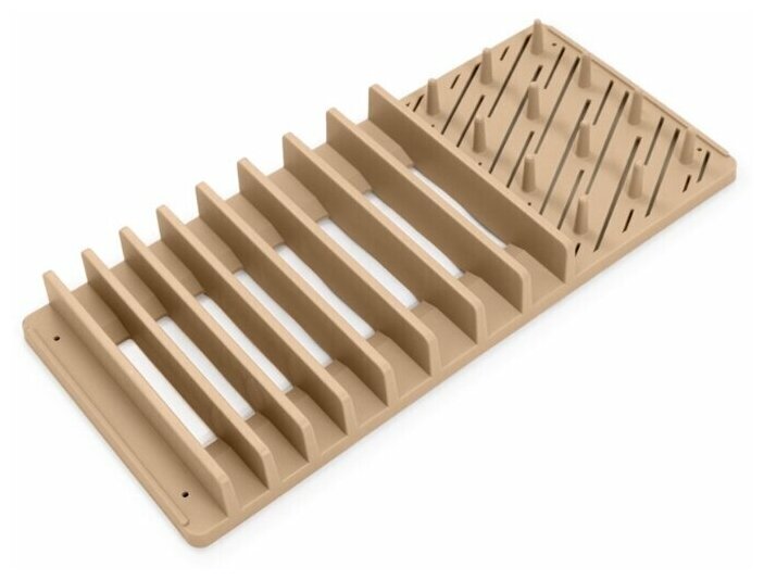 Сушилки Для Посуды Xiaomi Набор DeNASTIA: сушилка пластиковая с ковриком для сушки посуды, бежевый, 38х50