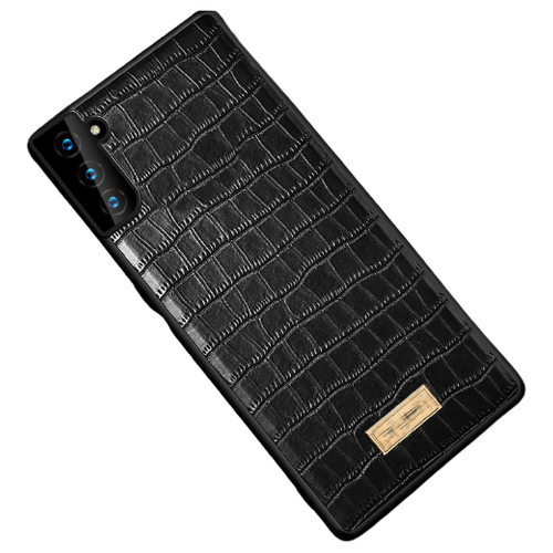 Чехол-накладка MyPads для Samsung Galaxy S21 Ultra экзотический обтянутый качественной импортной натуральной кожей теленка с фактурным тиснением .