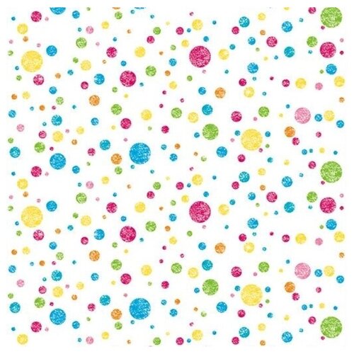 Ella Bella PHOTO BACKDROP MULTI DOTS #2508 фон бумажный разноцветные пятнышки 1.2х3.7м