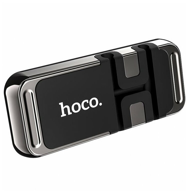 Автомобильный держатель Hoco CA77 (на приборную панель / магнитный), черный с серым