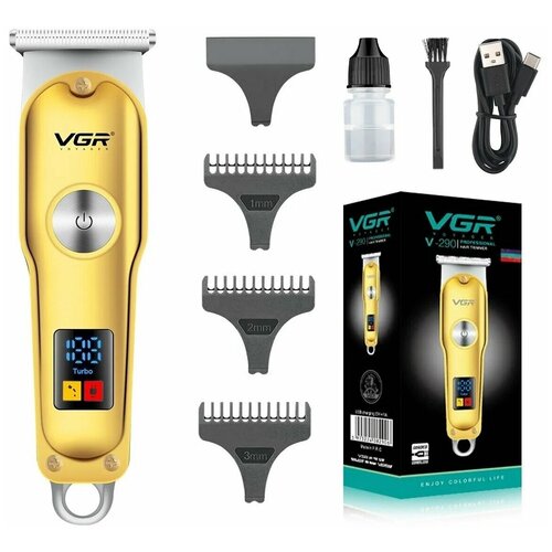 Машинка для стрижки волос, усов и бороды VGR V-290 машинка для стрижки волос и бороды vgr v961 триммеры