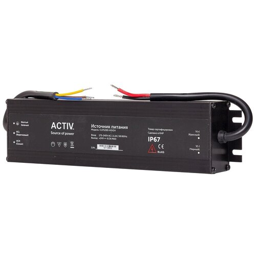фото Smartpower влагозащищенный блок питания (acp-8,3a-2) 24в, 200вт, ip67, 1 выход