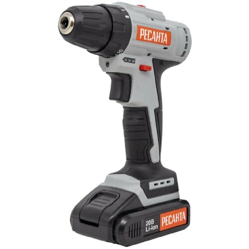 Аккумуляторная дрель-шуруповерт Ресанта ДА-20-2ЛК-Б электроинструмент подарок на день рождения мужчине любимому папе дедушке парню 899000₽