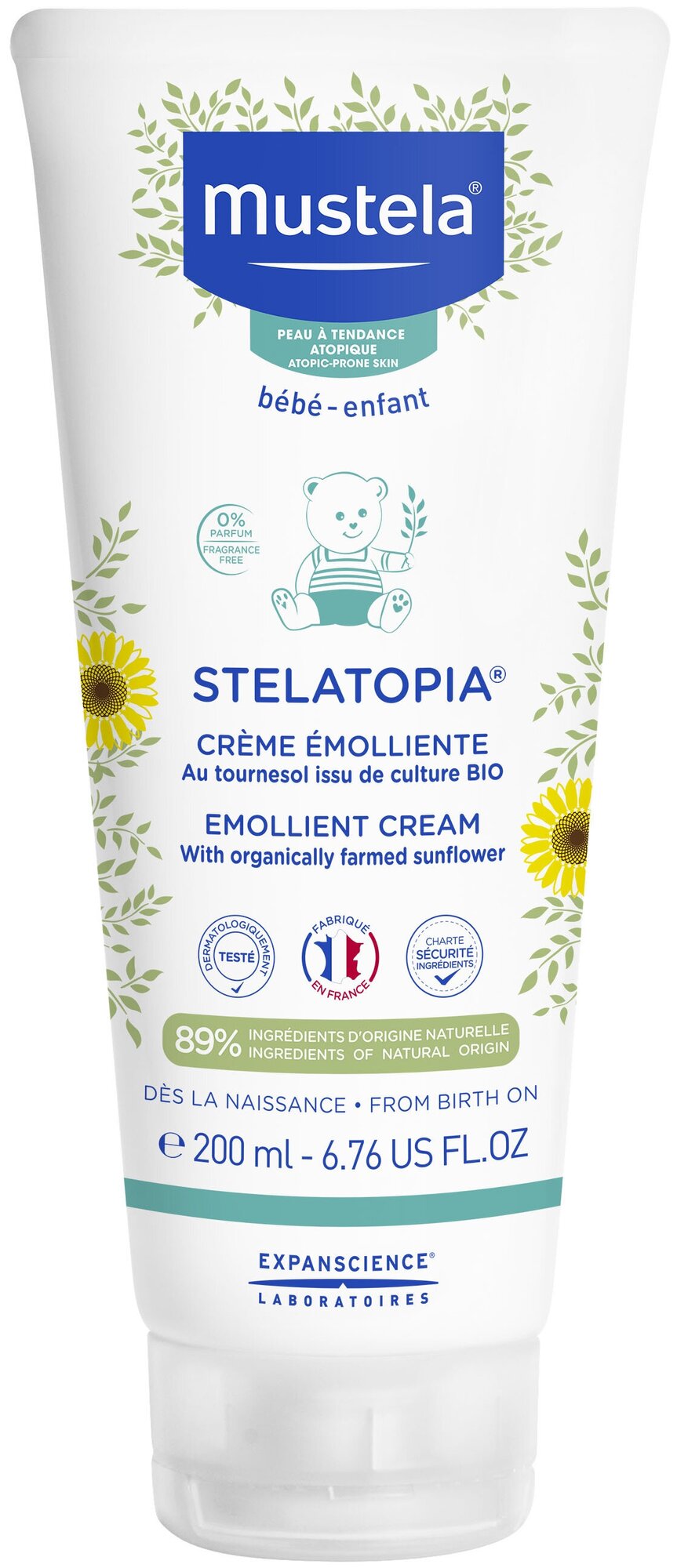 Mustela Крем-эмолент Stelatopia, 200 мл