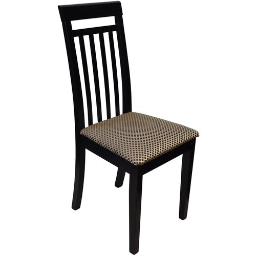 Стул Мебель--24 Гольф-11, цвет венге, обивка ткань атина коричневая, ШхГхВ 40х40х100 см, от пола до верха сиденья 47 см.