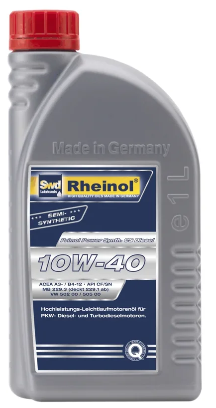 Масло моторное полусинтетическое Primol Power Synth. CS Diesel 10W-40 1л (Производитель: Rheinol 31344181)