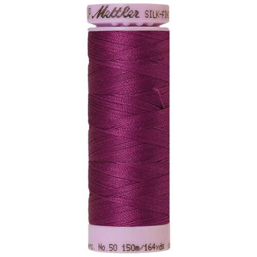 Нить для машинного квилтинга SILK-FINISH COTTON 50, 150 м 100% хлопок 1062 Purple Passion ( 9105-1062 ) leran km 1062