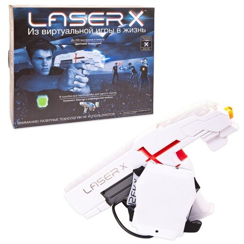 фото Игровой набор laser x с бластером и мишенью, со световыми и звуковыми эффектами laserx