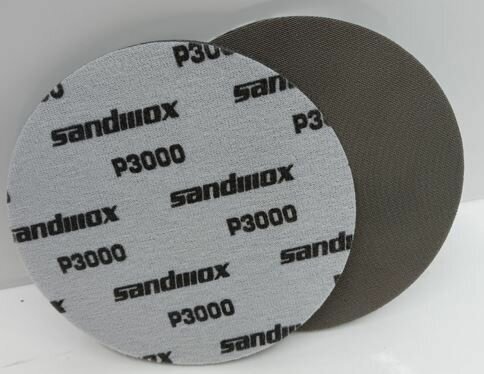 Шлифовальный диск на поролоновой основе SANDWOX SUPER FINE FOAM 125мм, Р3000, 2шт.