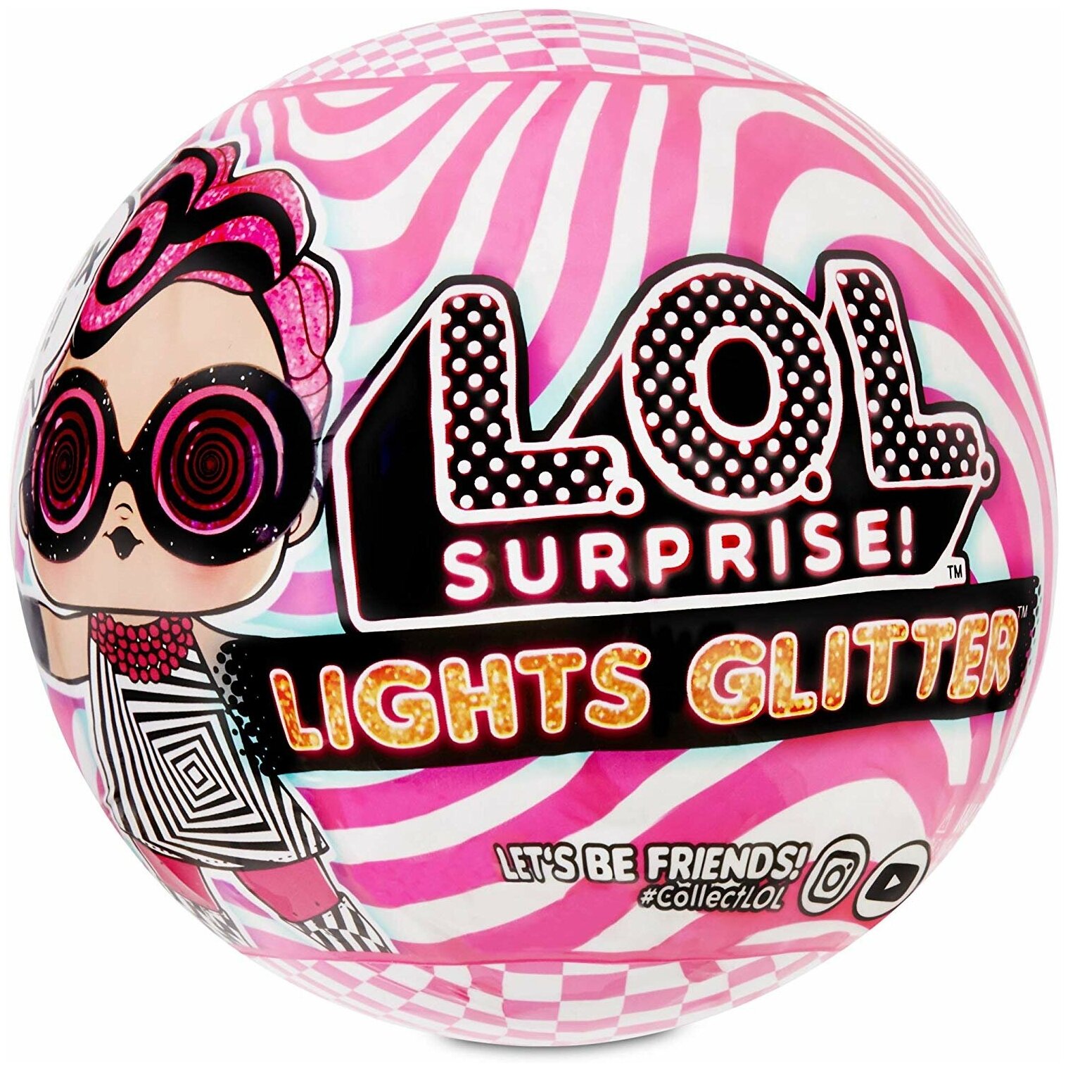 MGA Entertainment Кукла LOL Surprise Lights Glitter (светящиеся в темноте) Лол Сюрприз Глиттер 564836