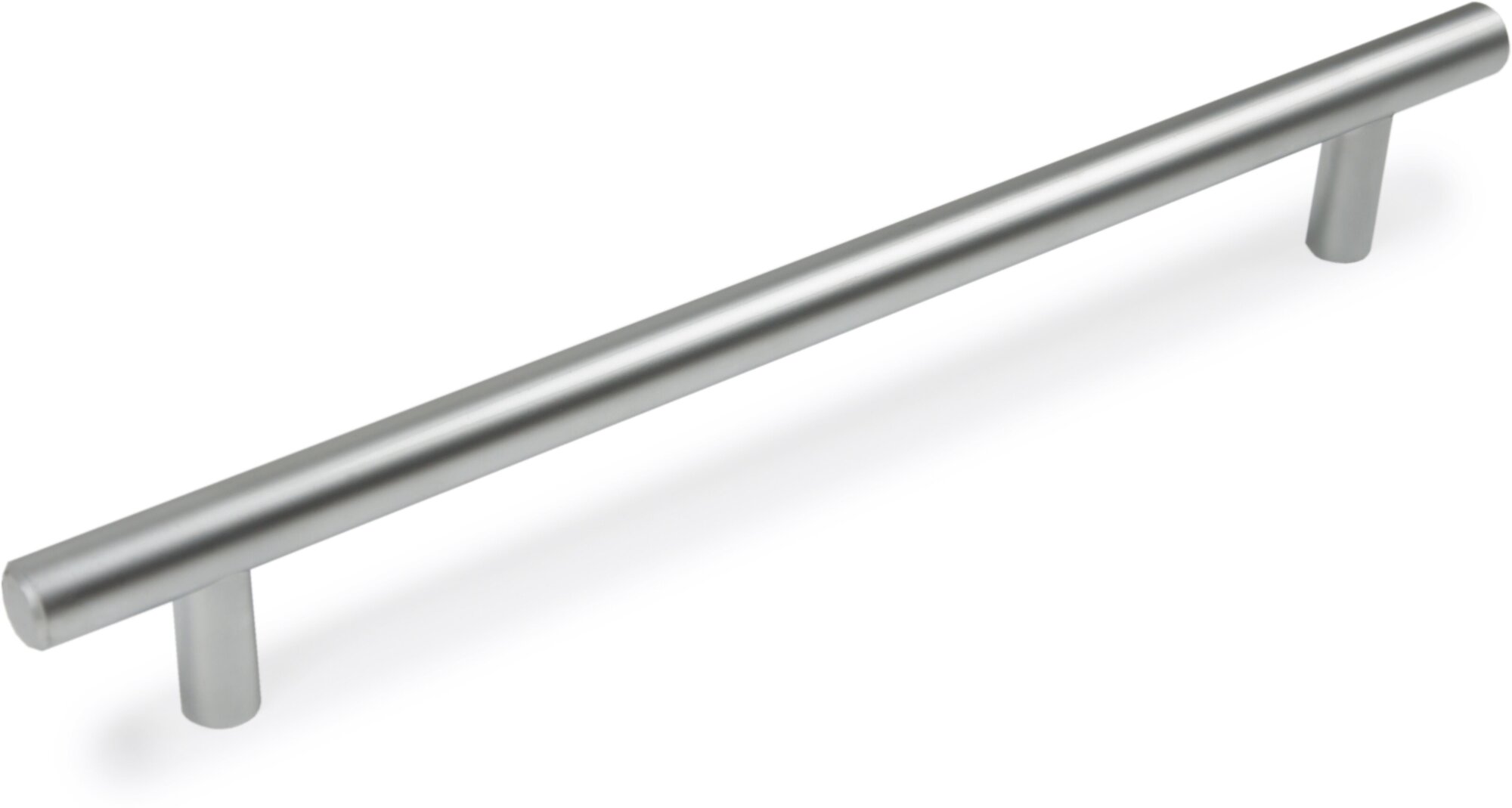 Ручка рейлинг, диаметр 12 мм, 192 мм, хром матовый, комплект 2 шт - фотография № 2
