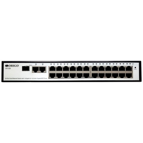 Коммутатор ORIGO OS1326A1A 24-Port 101001000 1-Port SFP 16000 MAC-адресов 1104000₽