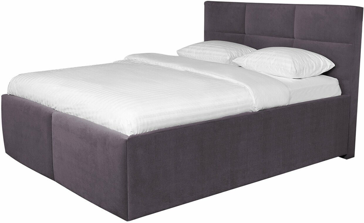 Кровать с подъёмным механизмом Hoff Бруно, 173,5х121х222, цвет тёмно-серый