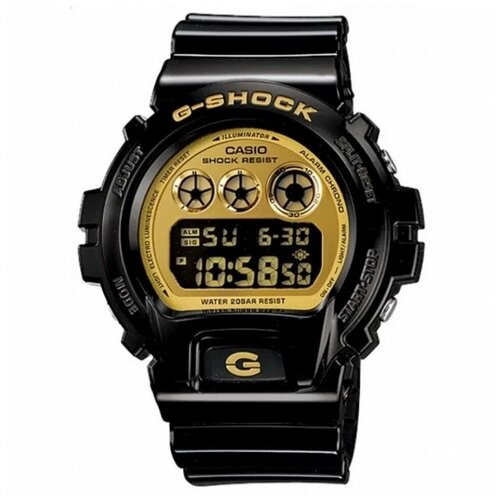 Наручные часы CASIO G-Shock DW-6900CB-1E, черный, золотой