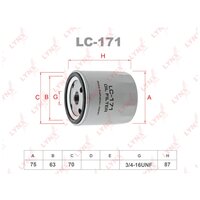 Фильтр масляный LYNXauto LC-171