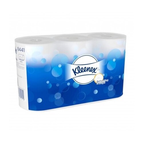 Туалетная бумага Kleenex (Клинекс) 8441 / двухслойная, 1 упаковка (6 рулонов) туалетная бумага в стандартных рулонах kleenex клинекс 8478 двухслойная 1 упаковка 2 рулона