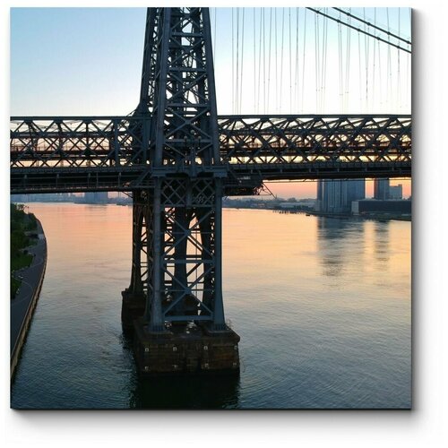 Модульная картина Одинокий мост70x70