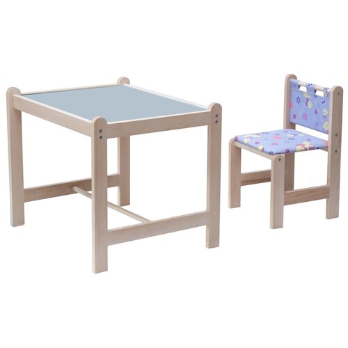 фото Комплект гном стол + стул малыш-2 62x52 см синий/утки синие