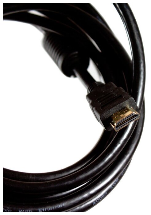 Кабель HDMI 1.8м AOpen 1.4+3D/Ethernet ACG511D-1.8M 2 фильтра позолоченные контакты - фото №2