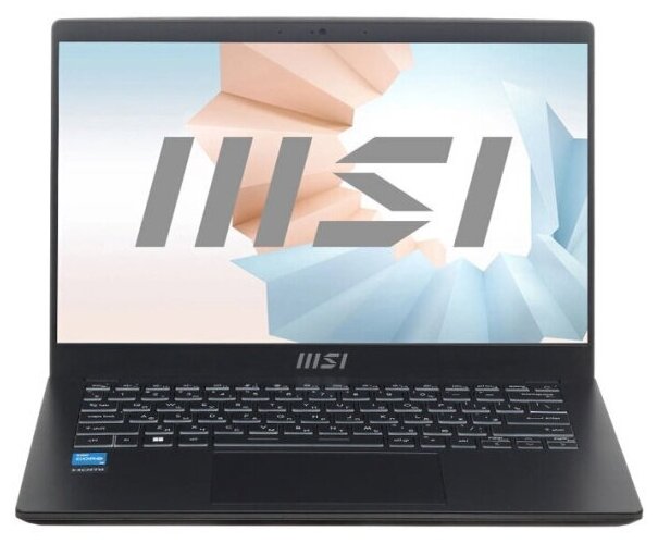Ноутбук MSI Modern 15 B12M-214XRU, 9S7-15H112-214, черный