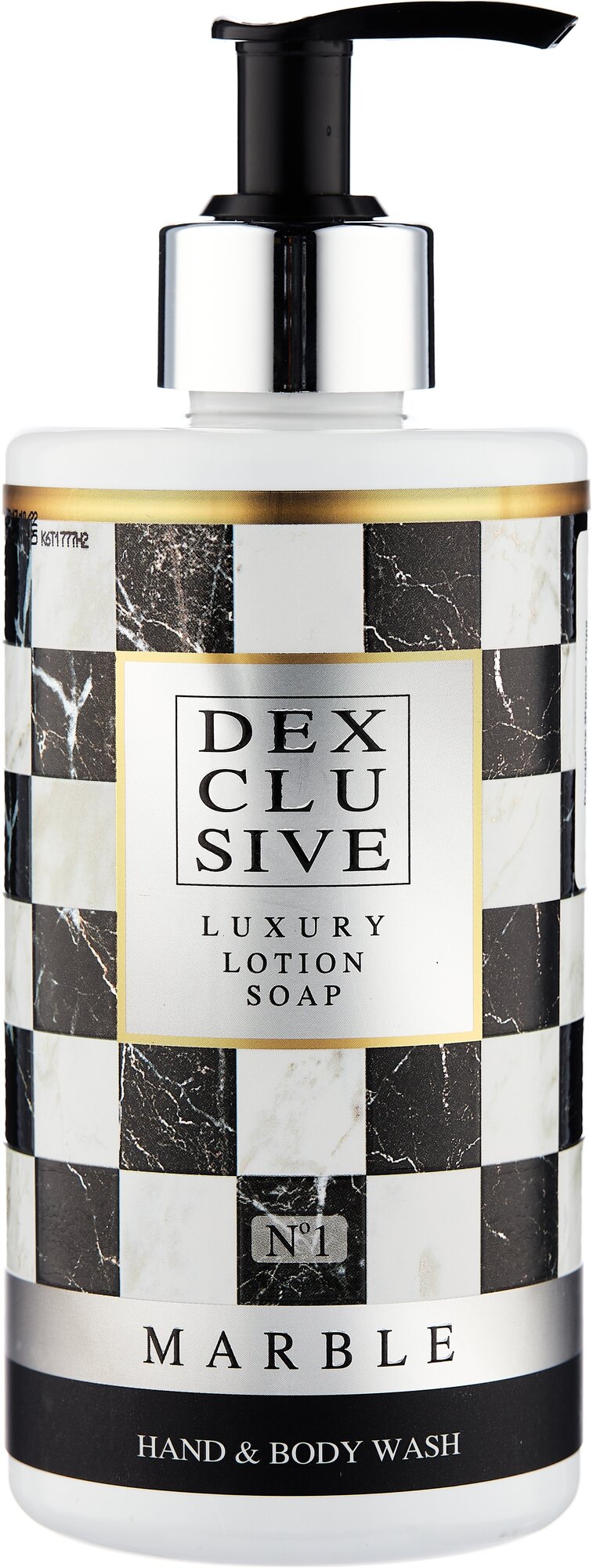DexClusive Мыло жидкое Marble Luxury Lotion Soap Hand & Body Wash №1, 400 мл