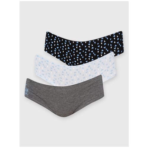 фото Твое набор трусов слипы средней посадки, 3 шт., размер xs, мультицвет