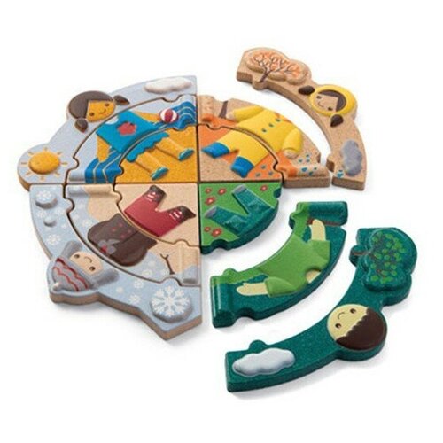 Пазл PlanToys Времена года 5666 12 дет 58х15х11 см разноцветный 2499₽