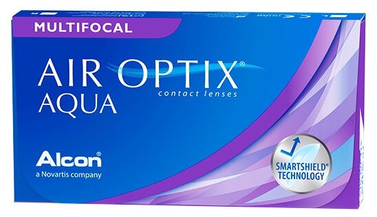 Alcon Мультифокальные линзы AIR OPTIX Aqua Multifocal (3 шт), +4.25, Low, 8.6