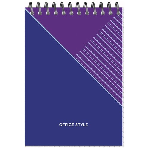 Блокнот А6 108x14640л гребень картон клетка Attache Economy синяя 4 штуки 377₽