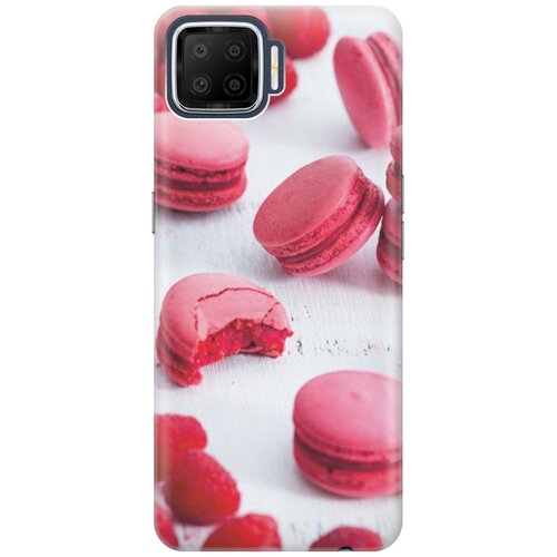 фото Cиликоновый чехол на oppo a73 / оппо а73 с принтом "малиновые макаруны" gosso
