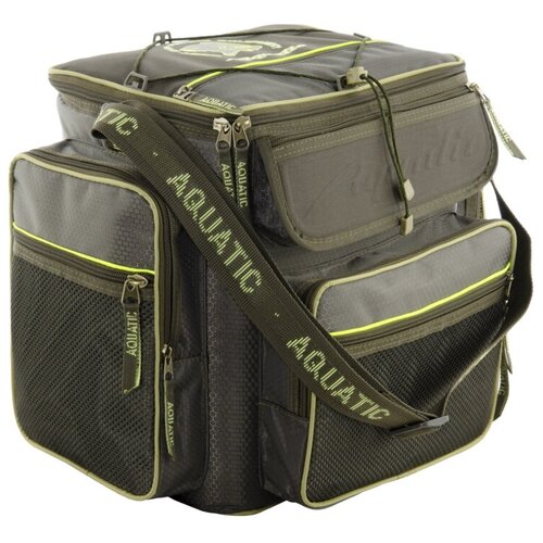 Термо-сумка рыболовная Aquatic С-20Х с карманами (40х32х35 см) хаки
