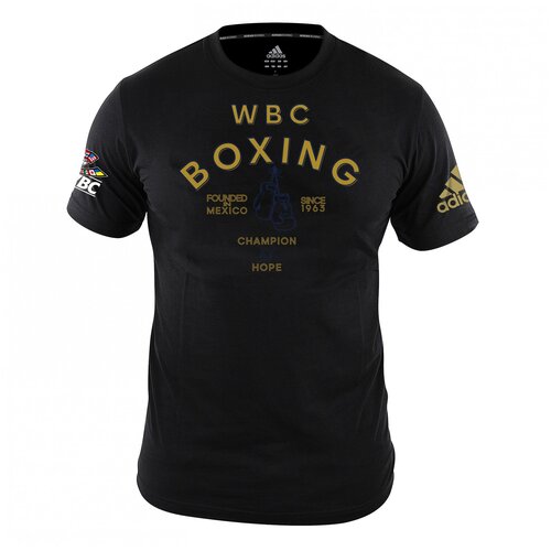 adiWBCT05 Футболка WBC Boxing Gloves T-Shirt черная - Adidas - Черный - 46-S