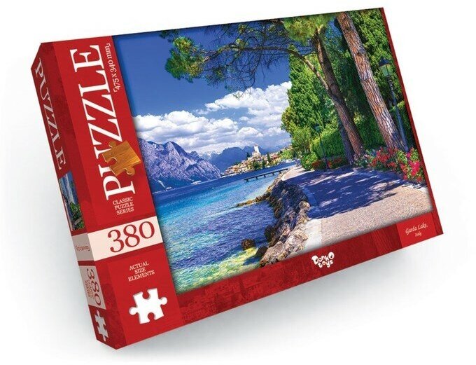 Danko Toys Пазлы картонные «Озеро Гарда. Италия», 380 элементов