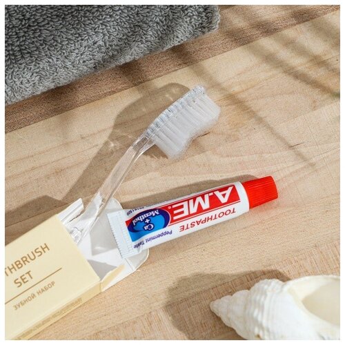 Зубной набор Sargan зубная щетка 18 см зубная паста 6 гр картон 243₽