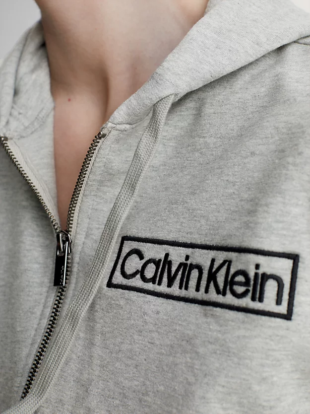 Толстовка домашняя Calvin Klein, Цвет: серый, Размер: S - фотография № 4