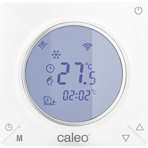 Терморегулятор CALEO С935 Wi-Fi встраиваемый, цифровой, программируемый, 3,5 кВт цифровой регулятор температуры с wi fi и вилкой европейского стандарта