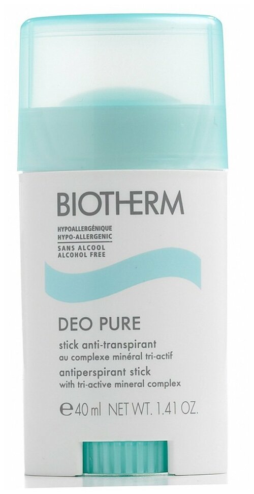 Biotherm Дезодорант-антиперспирант Pure, стик, 40 мл