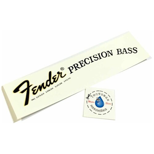 Декаль переводная на гитару Fender Precision Bass 1968-1976 наклейка на гитару декаль fender jazz bass 1968 1975