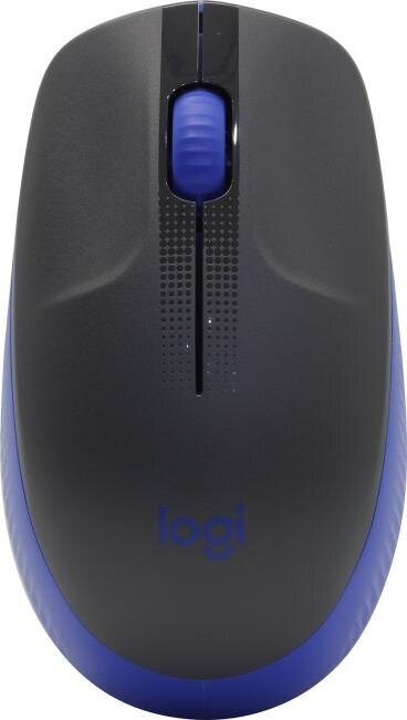 Мышь беспроводная Logitech M190, черный/синий (910-005906)