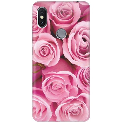 фото Gosso ультратонкий силиконовый чехол-накладка для xiaomi redmi s2 с принтом "букет роз"