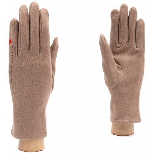 фото Перчатки fabretti, размер 7, бежевый