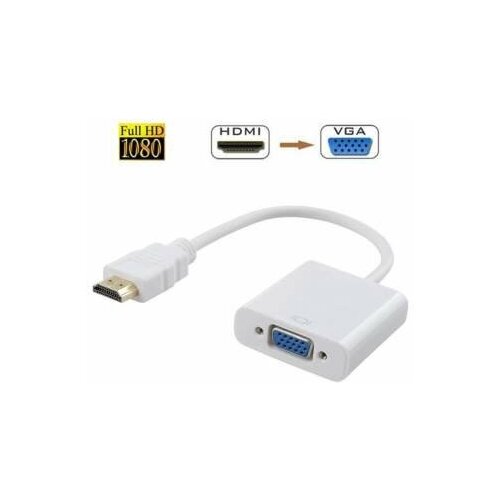 Видеоадаптер HDMI M -> VGA 15F | ORIENT C050W видеоадаптер ugreen hdmi vga 1080p 40253