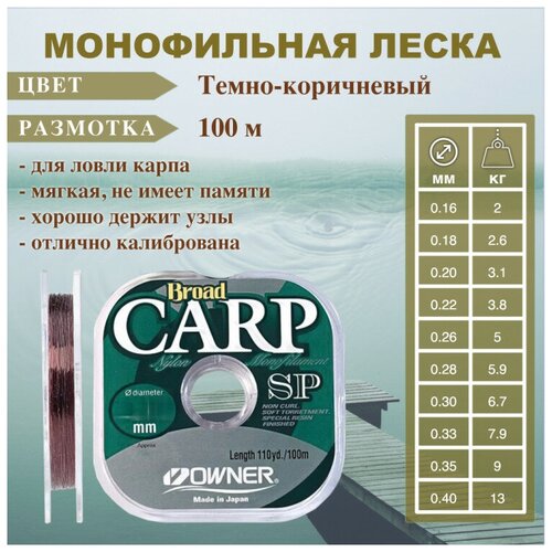 Леска OWNER Carp Special 0.18 100м