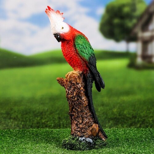 Садовая фигура Попугай на ветке 36см printio футболка классическая попугай на ветке