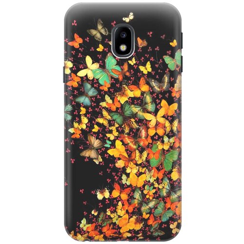 фото Cиликоновый чехол взрыв бабочек на samsung galaxy j3 (2017) / самсунг джей 3 2017 re:pa